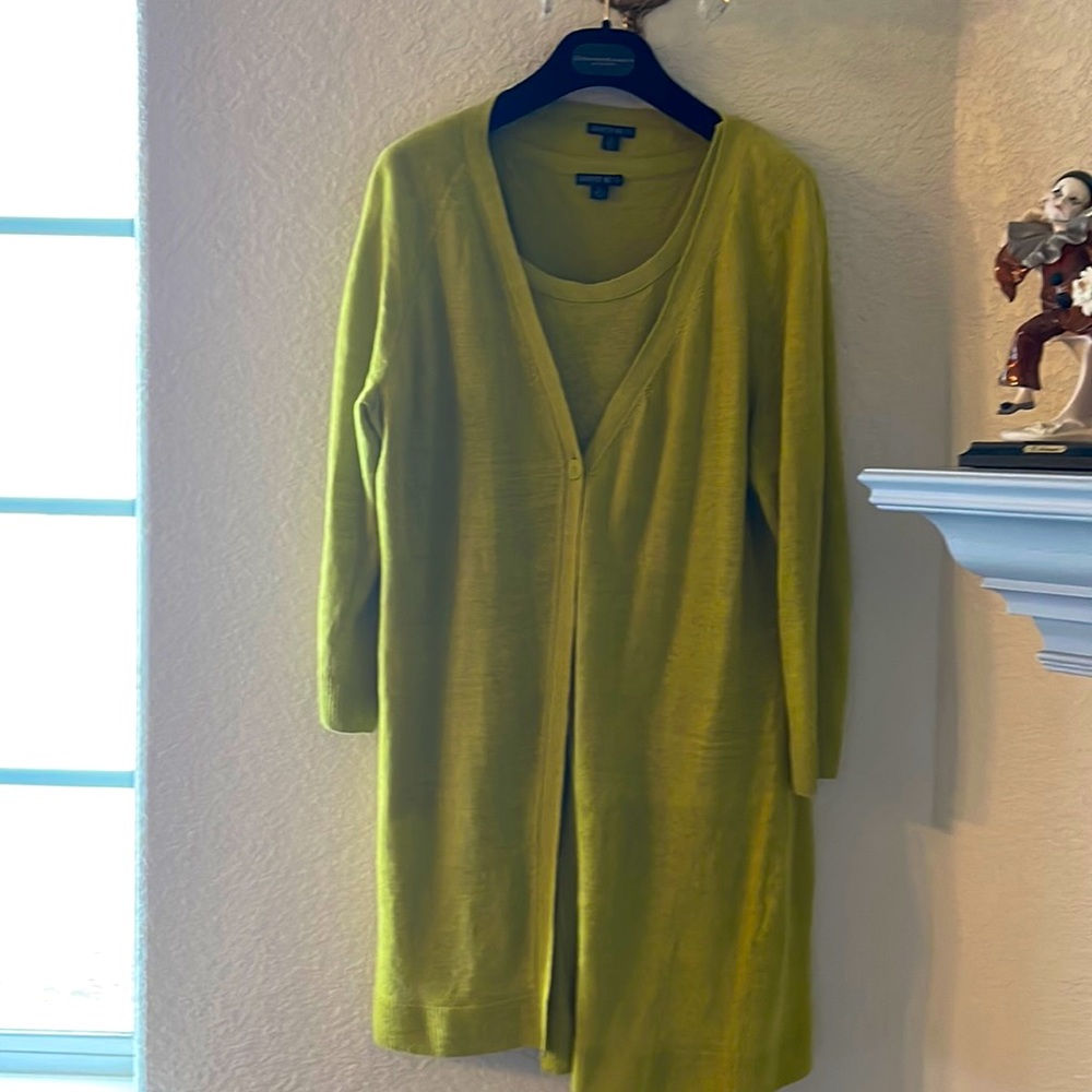 NWOT Lafayette linen sweater set